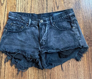 Denim Colab Saltwater And Song Women's Black Jean Bootie Short Shorts Size: 28